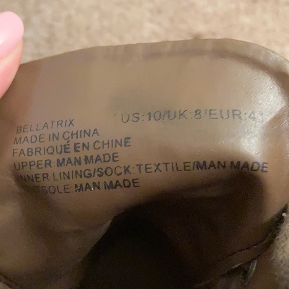 JustFab Chocolate heel booties - Picture 5 of 6